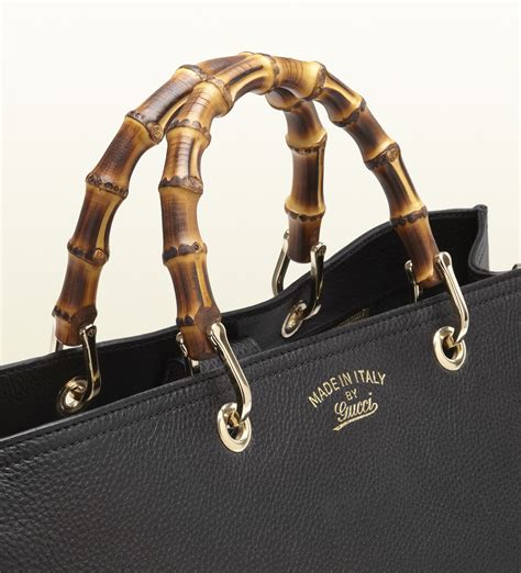 gucci with bamboo handles|Gucci bamboo handle shopper.